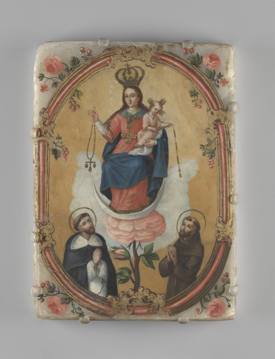 Virgin of Las Lajas (Virgin of the Rosary with Christ Child, St. Dominic and St. Francis)