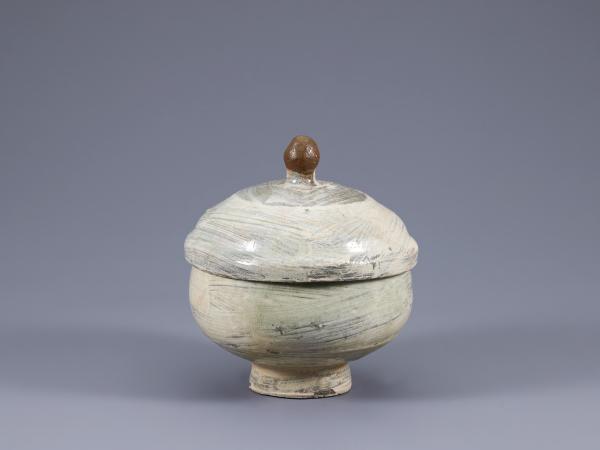 Small white lidded bowl