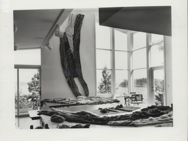 Photograph of the interior of Nancy's art studio