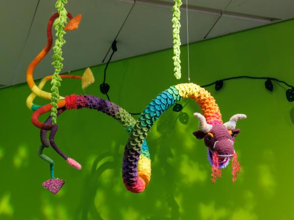 Gallery view of Sadie Young's The Tangled Self installation.