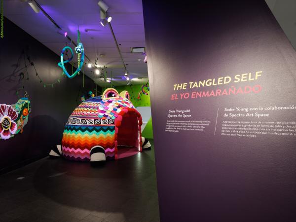 Gallery view of Sadie Young's The Tangled Self installation.