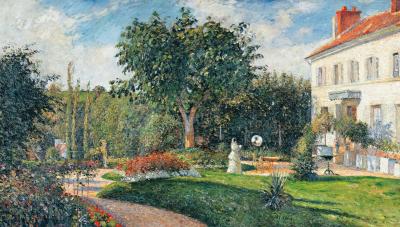 A large estate and green garden