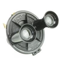 black and white photo of early view master