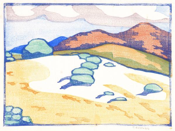 Lightly colored white sands hills